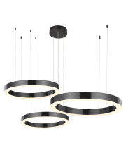 Lampa wisząca CIRCLE 40+60+80 LED tytanowa na 1 podsufitce