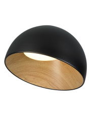 Plafon ledowy PADELLA SKOS czarny 35 cm