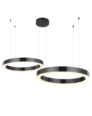Lampa wisząca CIRCLE 40+60 LED tytanowa 1 podsufitce