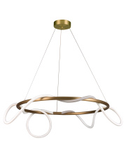Lampa wisząca FANTASIA ROUND LED złota 60 cm