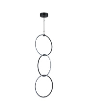 Lampa wisząca COCO 3 LED czarna 40 cm