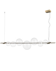 Lampa wisząca AMORE LED złota 153 cm