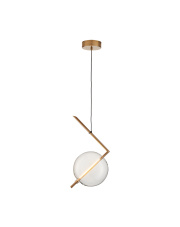 Lampa wisząca AMORE - 1 LED złota 24 cm