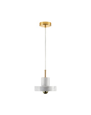 Lampa wisząca UNIVERSO marmurowo złota 18 cm