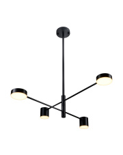 Lampa wisząca CLEX - 4P LED czarna 100 cm