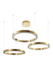 Lampa wisząca CIRCLE 80+80+80 LED złoty połysk na 1 podsufitce