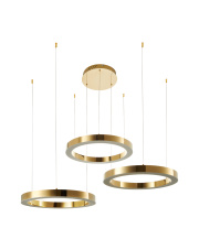 Lampa wisząca CIRCLE 60+60+60 LED złoty połysk na 1 podsufitce