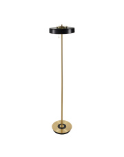 Lampa podłogowa ARTDECO czarno - złota 162 cm