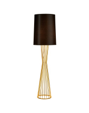 Lampa podłogowa FILO-1 czarno - złota 145 cm