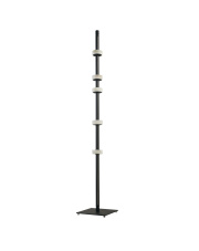 Lampa podłogowa RINGO czarna 182 cm