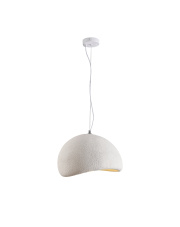 Lampa wisząca STONE LED biała  40 cm