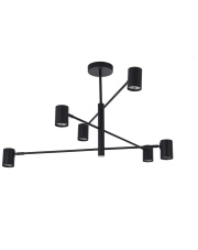 Lampa wisząca Snow 6xGU10 czarna LP-731/6P BK