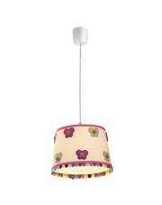 Lampa wisząca BUTTERFLY 1xE27 rózowa LP-PD024 RÓŻ.