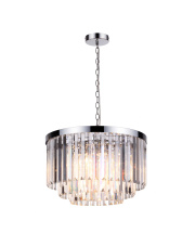 Lampa wisząca Vetro 5xE14 transparentna/srebrna LP-2910/5P
