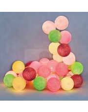 Kompozycja kolorowych kul LED Candy Cotton Ball Lights