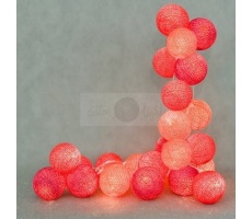 Kompozycja kolorowych kul LED Hot Cotton Ball Lights