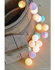 Kompozycja kolorowych kul LED Pastel by Pipilota Cotton Ball Lights