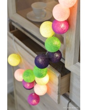 Kompozycja kolorowych kul LED Uva Cotton Ball Lights