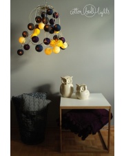 Kompozycja kolorowych kul LED Night Sky by pretty pleasure Cotton Ball Lights