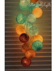 Kompozycja kolorowych kul LED paradise beach Cotton Ball Lights