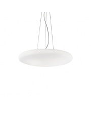 Lampa wisząca Smarties Bianco 032016 Ideal Lux szklana okrągła oprawa wisząca