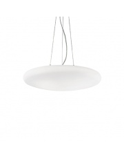 Lampa wisząca Smarties Bianco 032009 Ideal Lux szklana okrągła oprawa wisząca