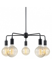 Lampa wisząca MDM3386/5 BK Malene  Italux czarna loft