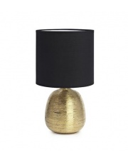 Lampa stołowa OSCAR 107068 Markslojd ceramiczna złota lampka abażurowa