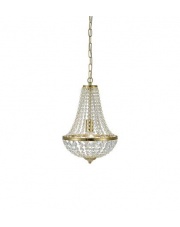 Lampa wisząca GRANSO 106118 Markslojd pojedynczy dekoracyjny żyrandol kryształowy w kolorze złotym