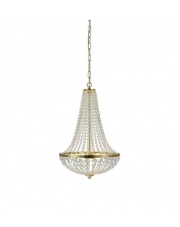 Lampa wisząca GRANSO 106119 Markslojd podwójny dekoracyjny żyrandol kryształowy w kolorze złotym