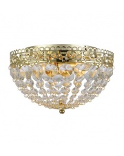 Lampa sufitowa SAXHOLM 106063 Markslojd kryształowy plafon dekoracyjny ze złotymi zdobieniami
