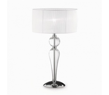 Szklana elegancka lampa stołowa Duchessa marki Ideal Lux