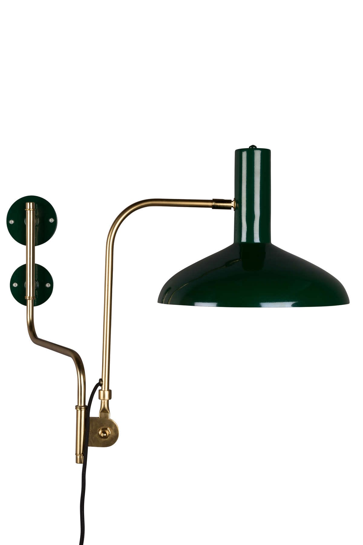 Kinkiet zielono-złoty w stylu vintage Devi 5400008 lampa ścienna Dutchbone 