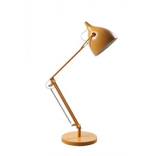Żółta stylowa lampa biurkowa Reader marki Zuiver
